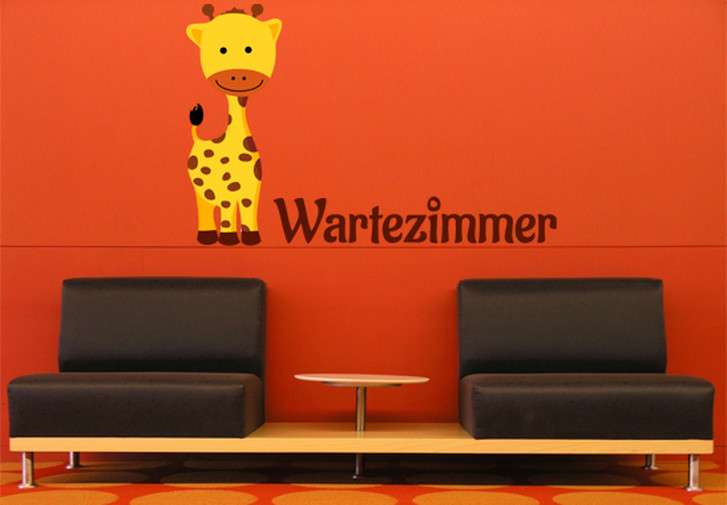 Wandsticker Wartezimmer Babygiraffe - CG10083