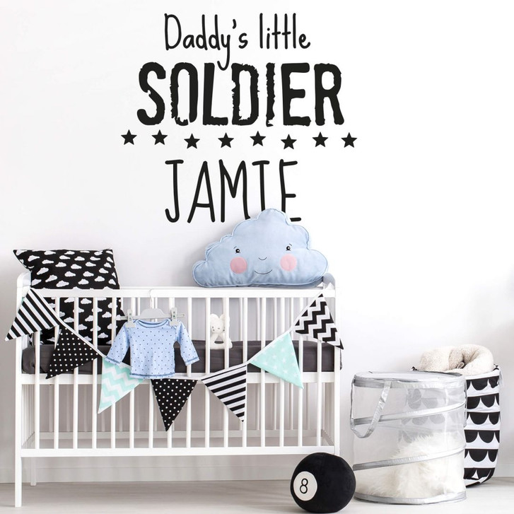 Wandtattoo & Name Daddy's little Soldier - WA204064