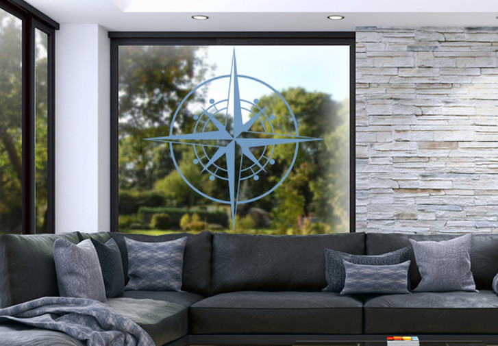 Glasdekor Windrose - CG10448