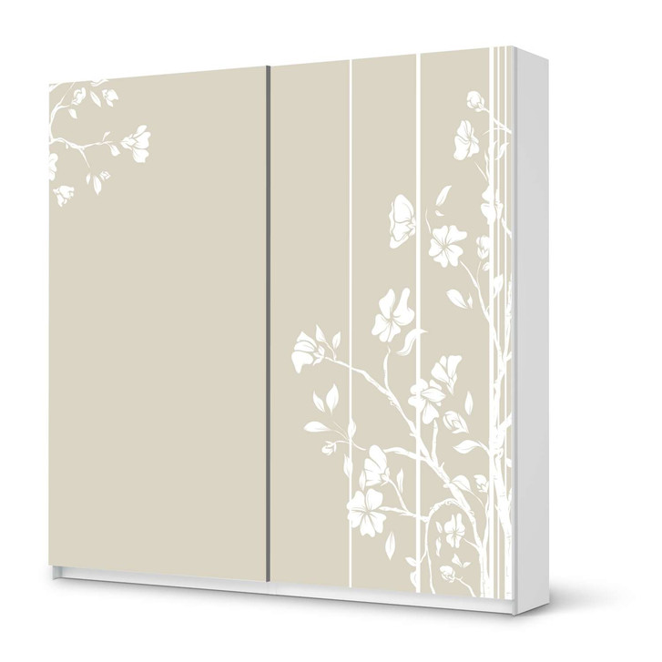 Möbel Klebefolie IKEA Pax Schrank 201cm Höhe - Schiebetür - Florals Plain 3 - CR113857