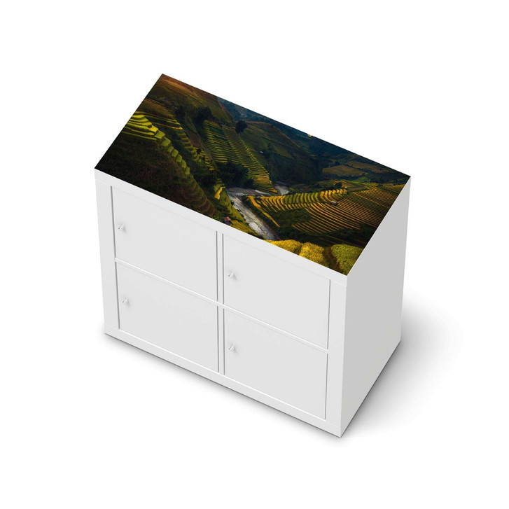 Möbelfolie IKEA Expedit Regal oben - Reisterrassen - CR114663