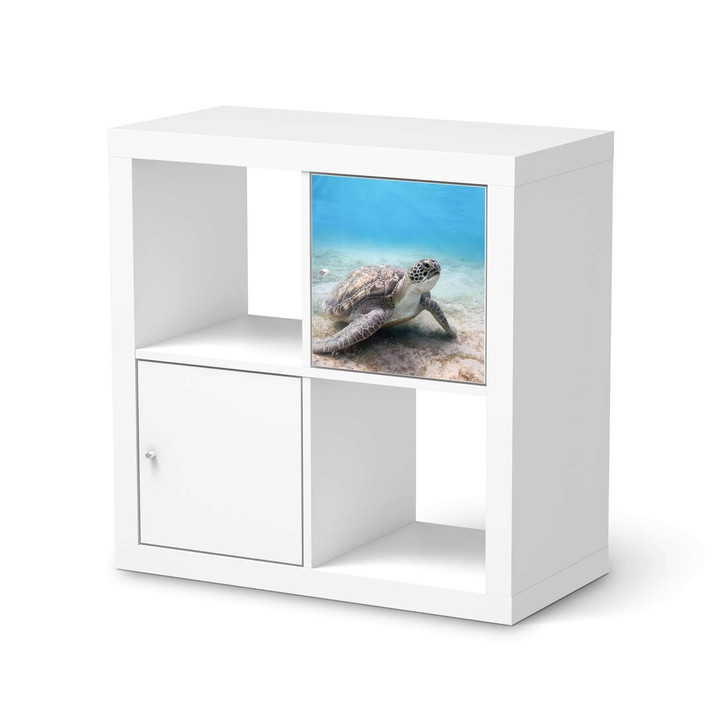 Möbelfolie IKEA Kallax Regal 1 Türe - Green Sea Turtle - CR118293
