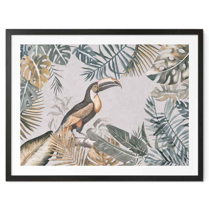 Poster Tropischer Wald mit Tukan - Haase - WA407234