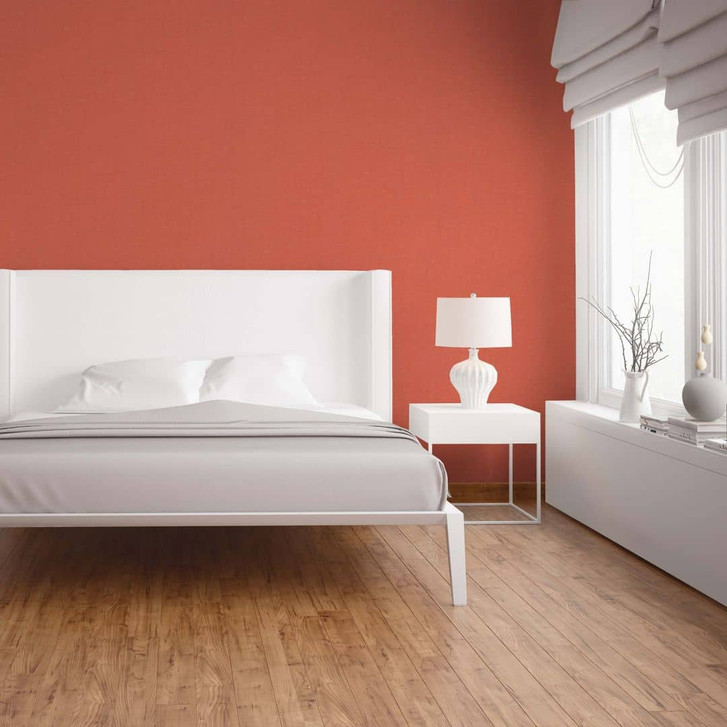 Tapete Orange einfarbig - Uni Vliestapete Flur, Wohnzimmer - WA395704