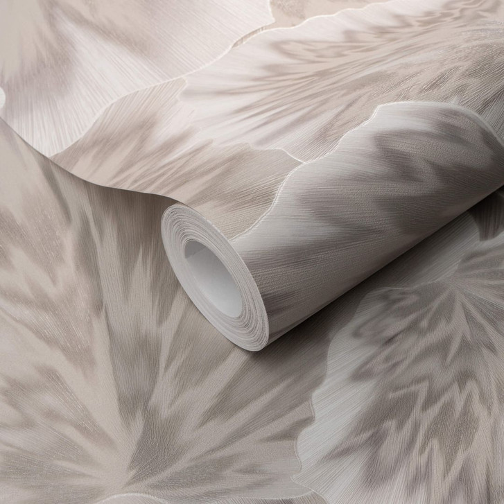 Vliestapete mit grafischen Mustern in beige - WA397814