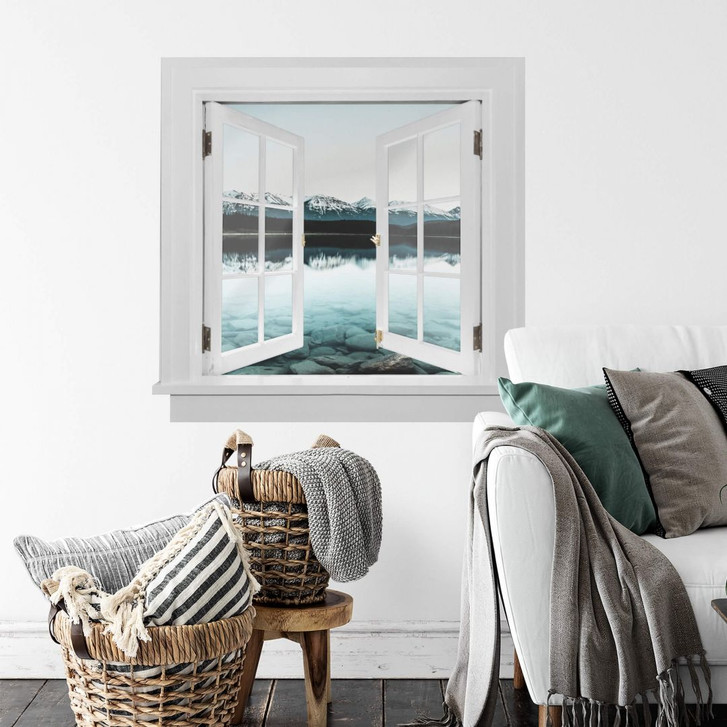 3D Wandtattoo Fenster quadratisch - Idylle - WA301797