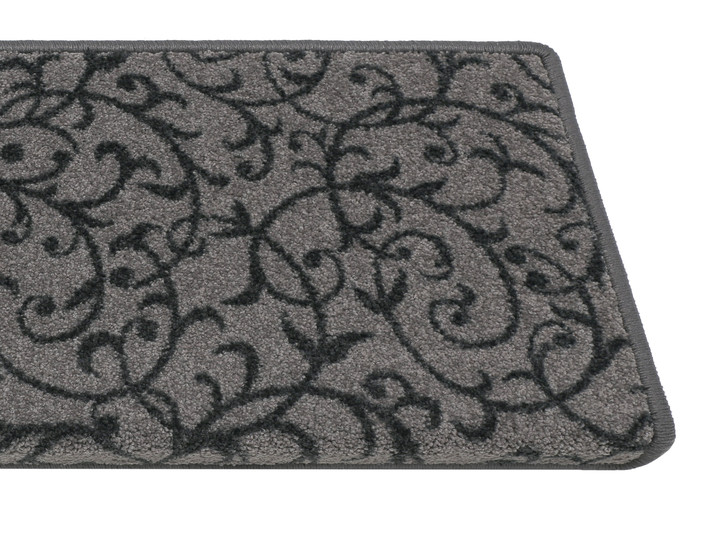 Bijou Home & Office Floral  Stufenmatte Rechteckig Wunschmass in Dunkelgrau - TS503254
