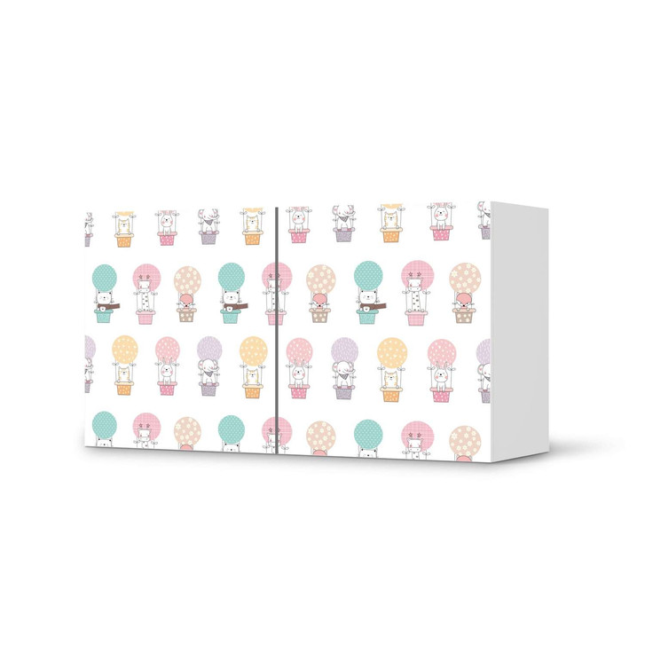 Folie IKEA Besta Regal 2 Türen (quer) - Flying Animals - CR105347