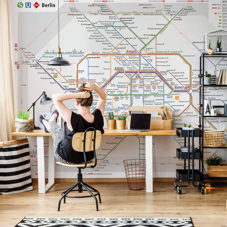Fototapete BVG Berlin - Netzplan Berlin - WA345158