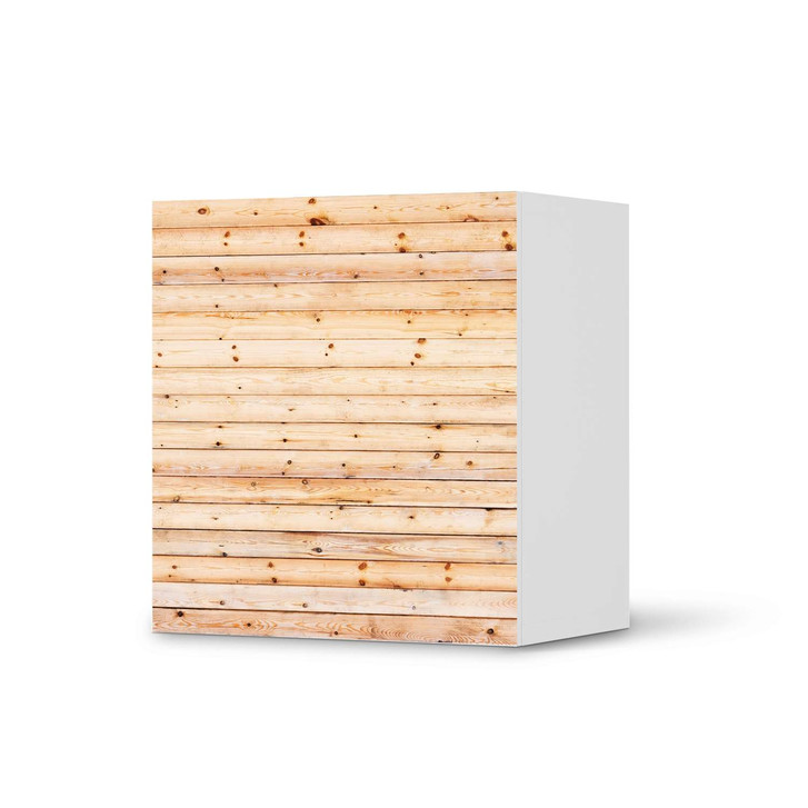 Klebefolie IKEA Besta Regal 1 Türe - Bright Planks - CR109154