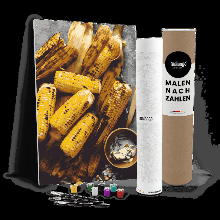 Malen nach Zahlen Leinwandbild - Ode an den Maiskolben - WA447242