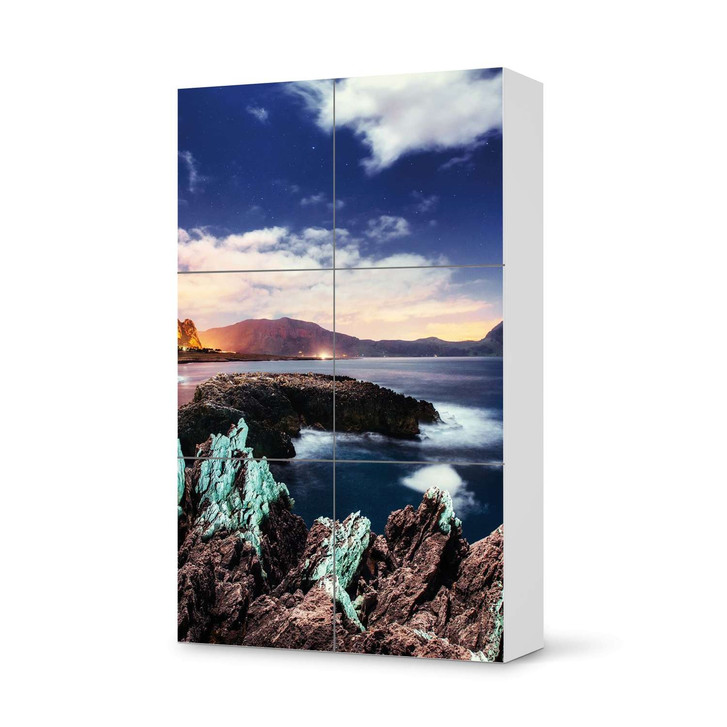 Möbel Klebefolie IKEA Besta Schrank 6 Türen (hoch) - Seaside - CR113388