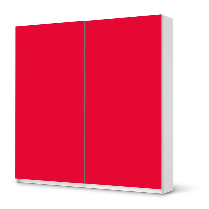 Möbel Klebefolie IKEA Pax Schrank 201cm Höhe - Schiebetür - Rot Light - CR113902