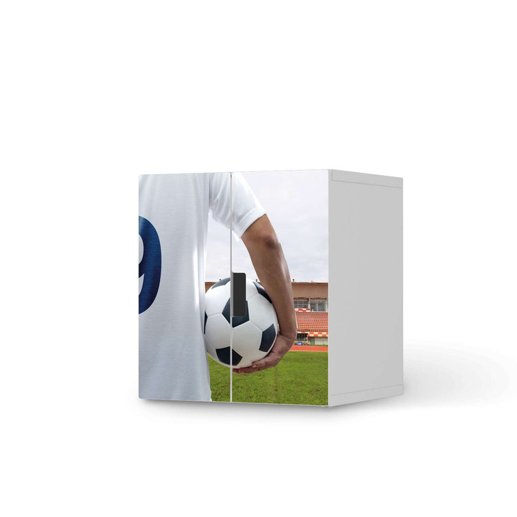 Möbelfolie IKEA Stuva / Malad Schrank - 2 kleine Türen - Footballmania - CR118980