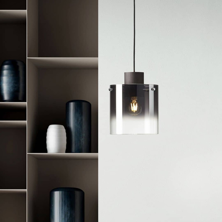 Pendelleuchte Benett, braun, 120 x 20 cm, Glas Pendelleuchte - WA438527