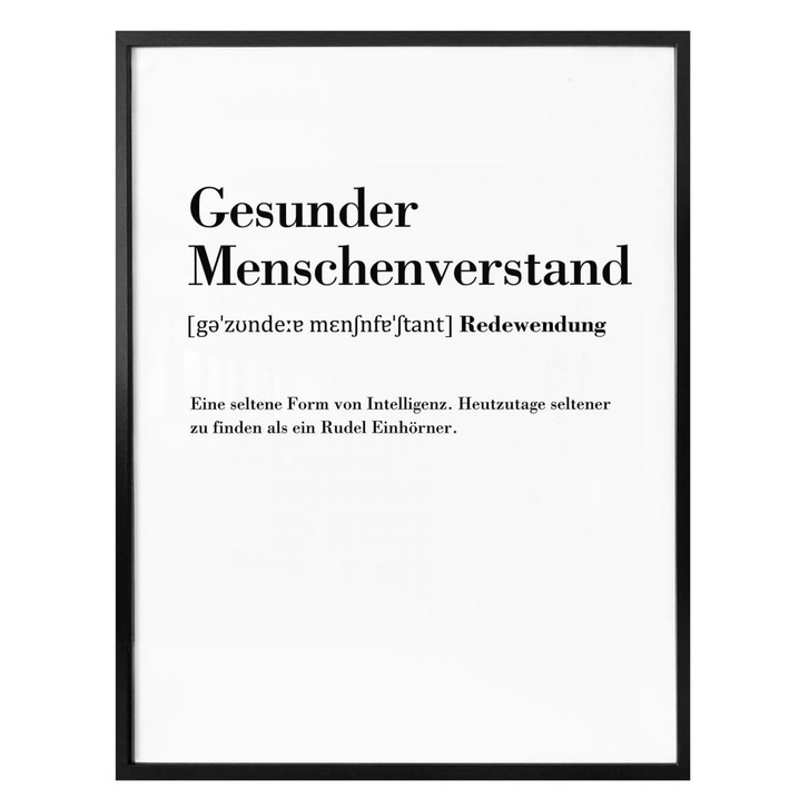 Poster Grammatik - Gesunder Menschenverstand - WA304480