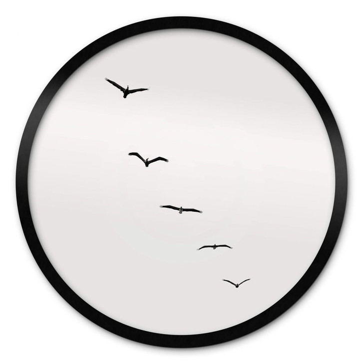 Poster Kubistika - Hoch am Himmel - Rund - WA349150