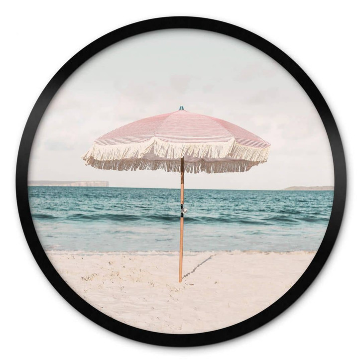 Poster Sisi & Seb - Pinker Sonnenschirm - Rund - WA338222