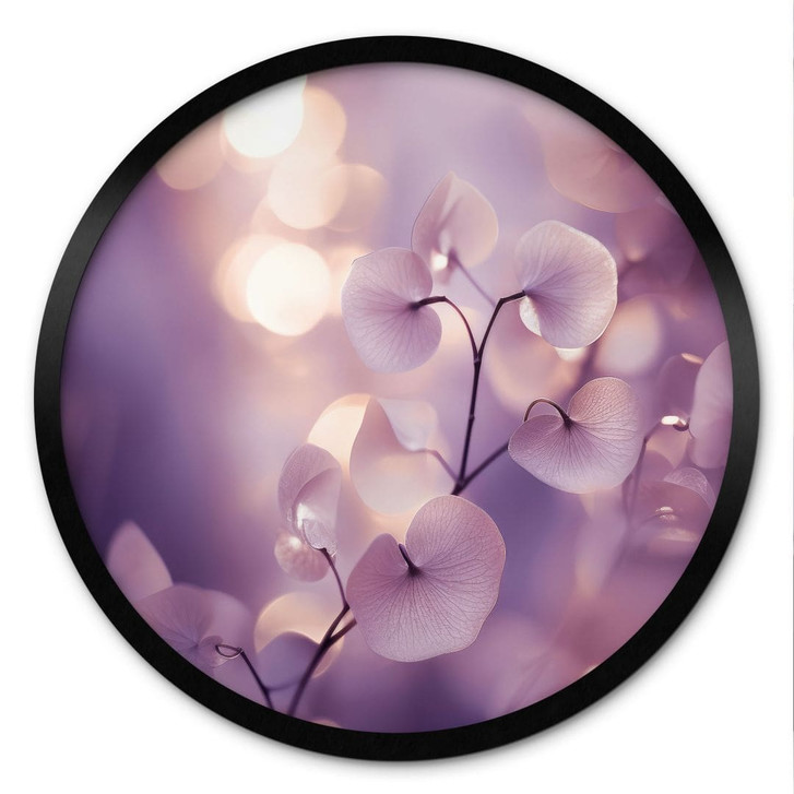 Poster Zarte Orchidee in Lila - Treechild - Rund - WA498839