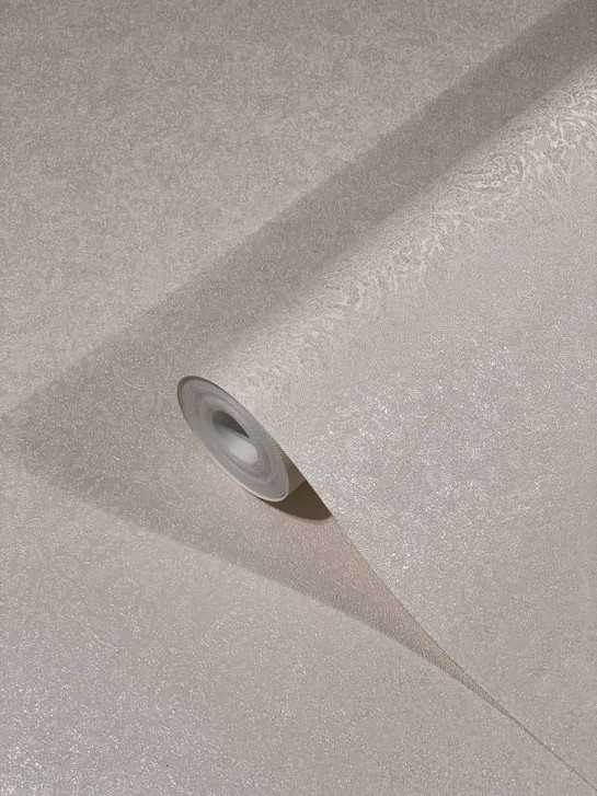 Vliestapete mit glänzenden kleinen Blättern beige Floral von Harald Glööckler - WA451066