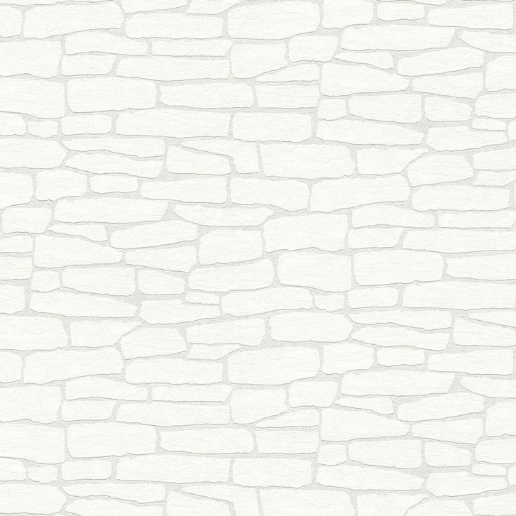 A.S. Création Vliestapete Meistervlies Tapete in Steinoptik Naturstein überstreichbar weiss - WA420898