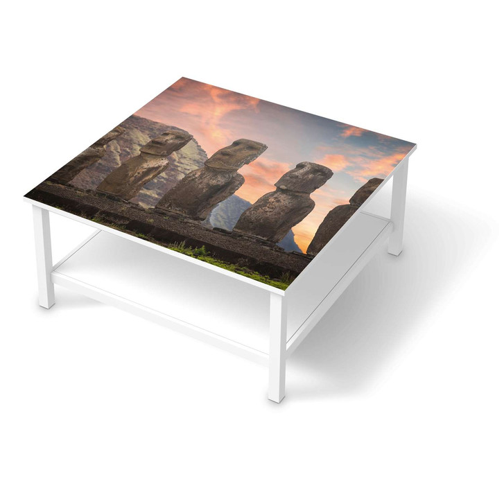 Klebefolie IKEA Hemnes Tisch 90x90cm - Easter Island - CR109477