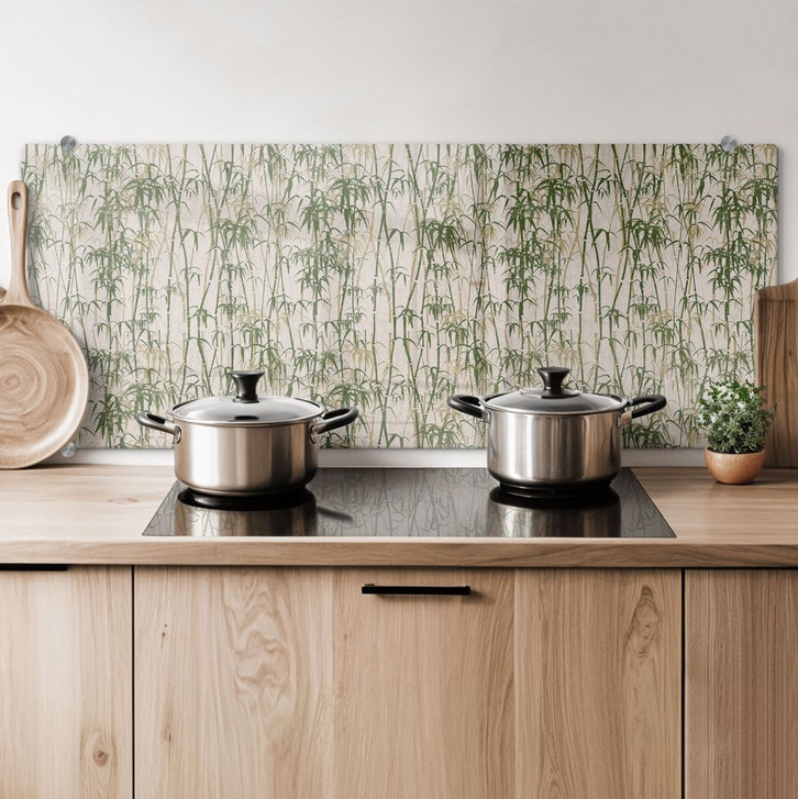 Spritzschutz Bambus Grunge - Panorama - WA177829