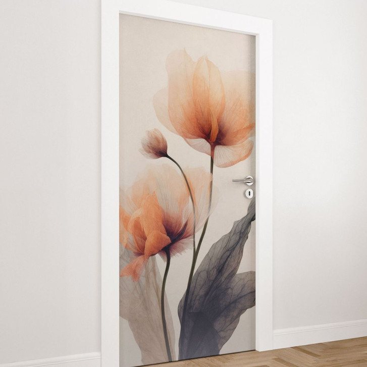 Türfolie Zarte Blüten - Treechild - Selbstklebende Türdeko - WA509913