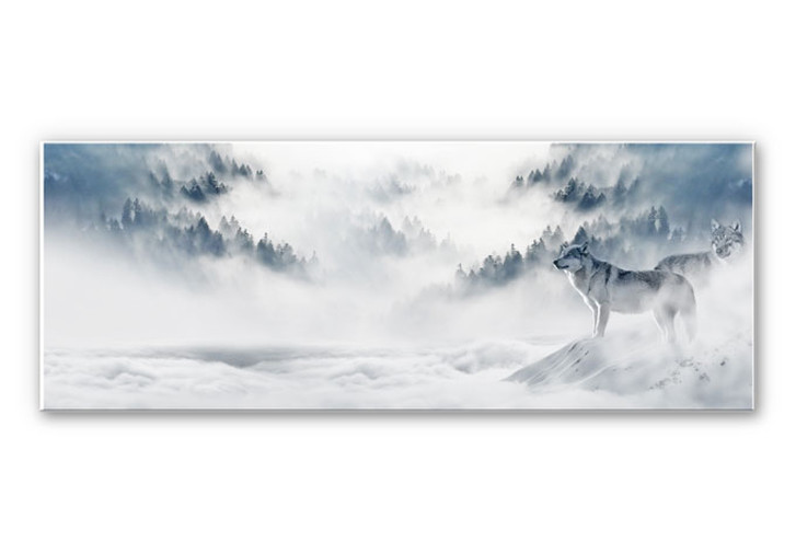 Wandbild - Wölfe im Schnee - Panorama - WA191068