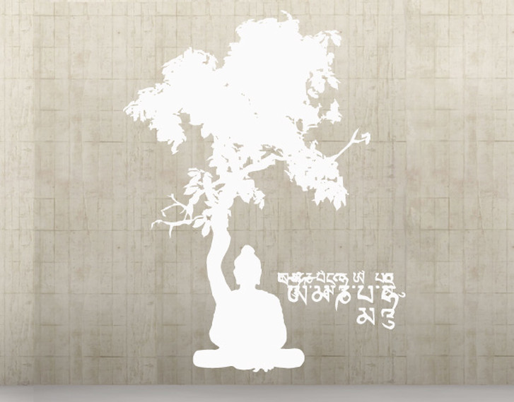 Wandtattoo Meditating Buddha - TD16319