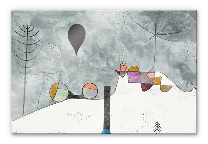 Acrylglasbild Klee - Winterbild - WA230417