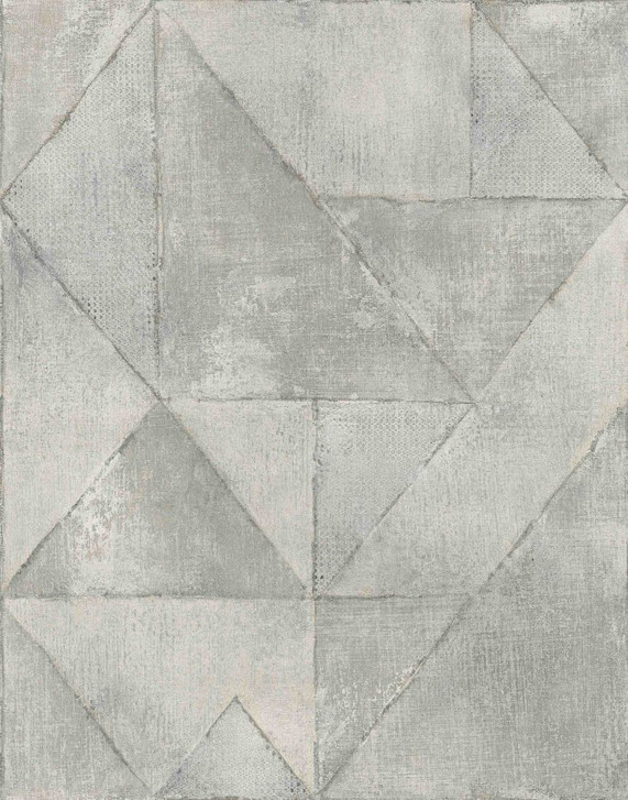 Fototapete Motivtapete Beton Optik mit Geometrischen Flächen in Hellgrau 2.7 x 2.12 m - WA505164