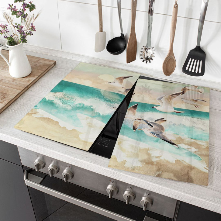 Herdabdeckplatte Möwen am Strand - SpaceFrog Designs - WA402239
