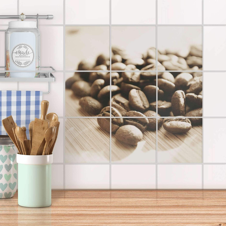 Klebefliesen - Coffee Beans - 9er Set - CR107822
