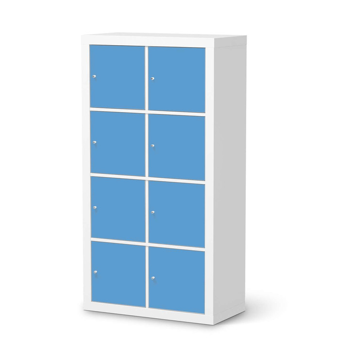 Klebefolie IKEA Expedit Regal 8 Türen - Blau Light - CR111080
