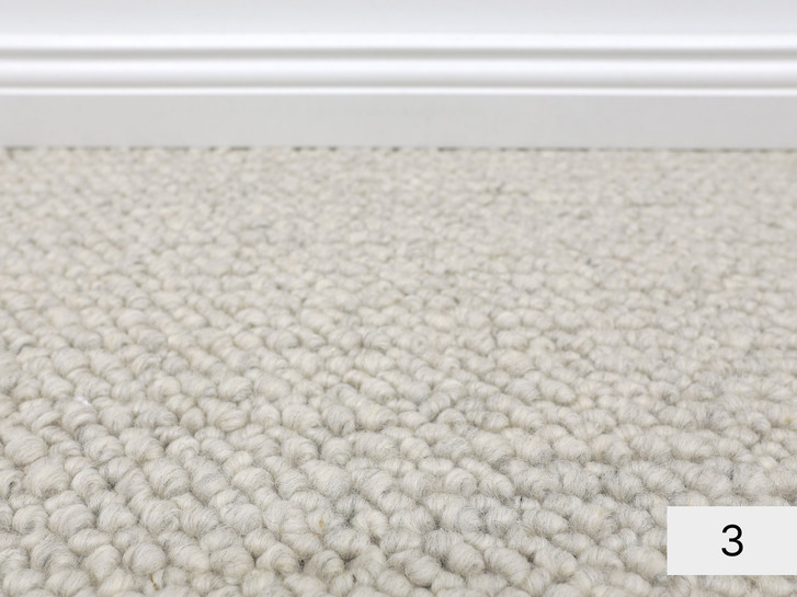 Malta Berber Teppichboden Meterware in 3 light grey - TS470257