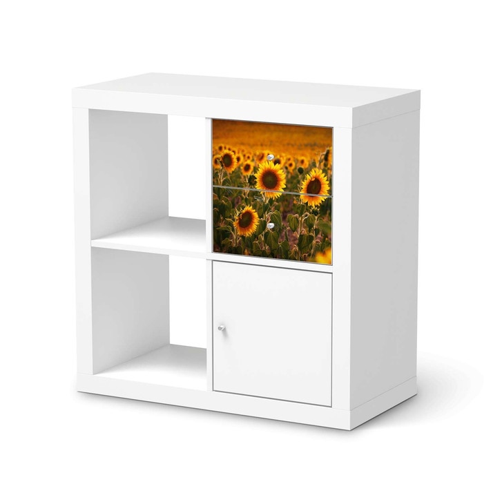 Möbelfolie IKEA Kallax Regal Schubladen - Sunflowers - CR115738