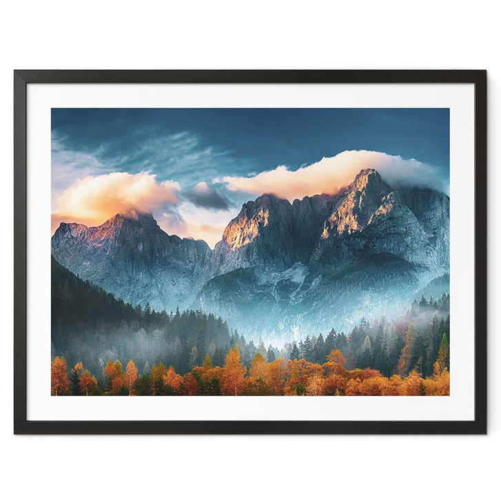Poster Herbstliche Landschaft am Gipfel Triglav in den Julischen Alpen - WA433344