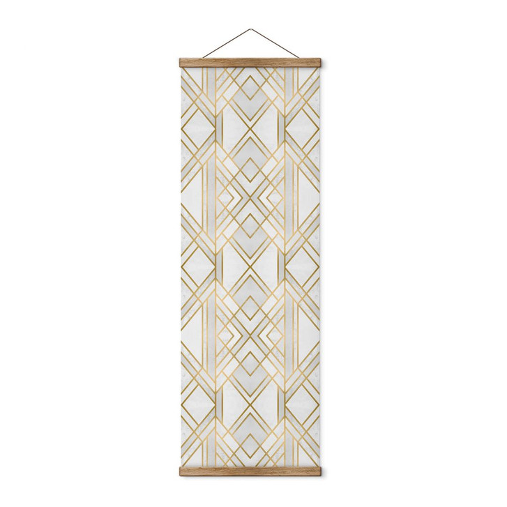 Stoffbild Fredriksson - Goldene Geometrie - Panorama - WA381445