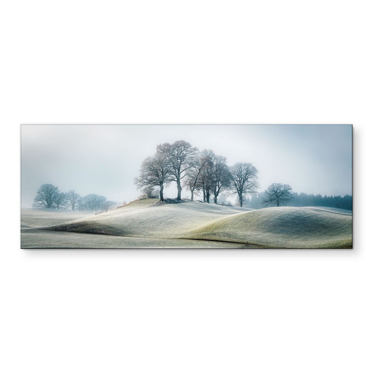 Wandbild Frostige Hügellandschaft - Eisenmann - Panorama - Alu-Dibond - WA434088