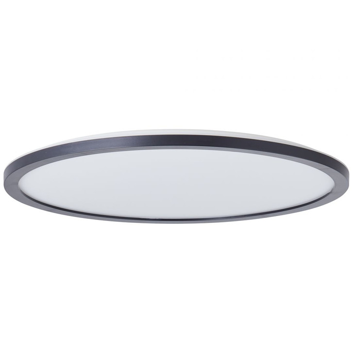 Aufbaupaneel Claire, schwarz, Ø 42 cm, Innenleuchte, Neutralweiss - WA438546