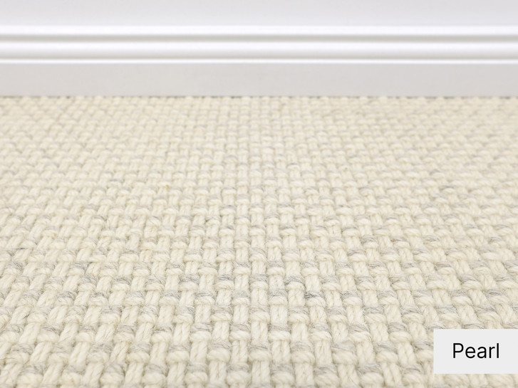 Elba Schlingen-Teppichboden Meterware in Pearl - TS494466