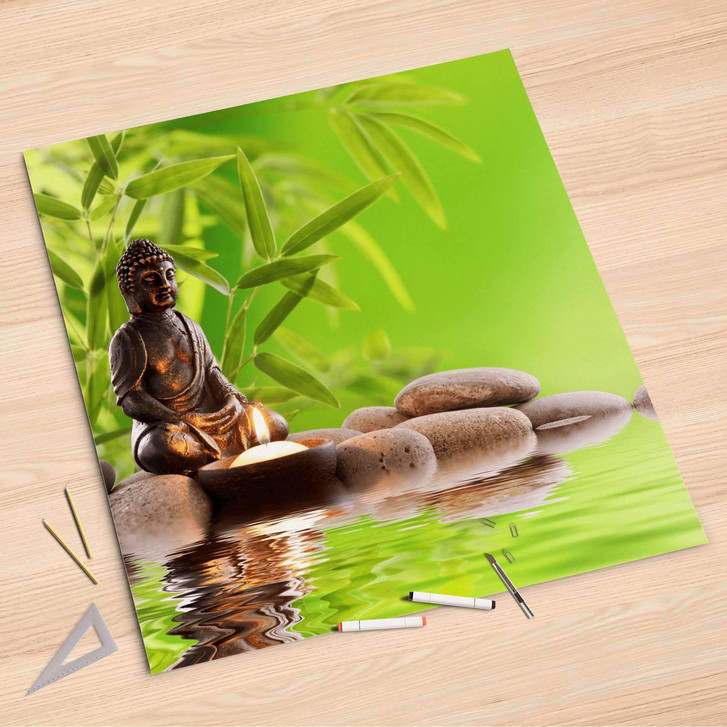 Folienbogen (90x90cm) - Buddha Zen - CR107521