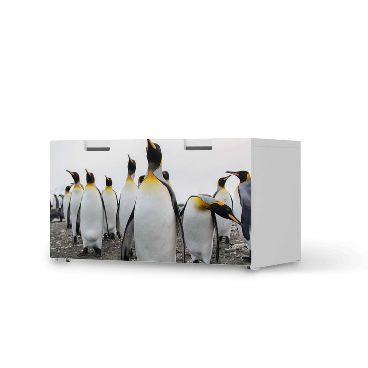 Möbelfolie IKEA Stuva / Malad Banktruhe - Penguin Family - CR117364
