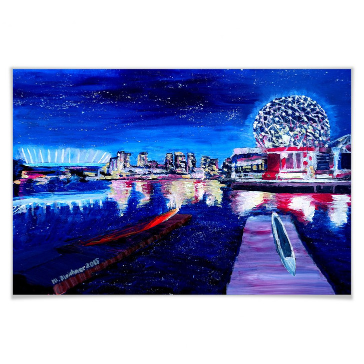 Poster Bleichner - Vancouver bei Nacht - WA158141