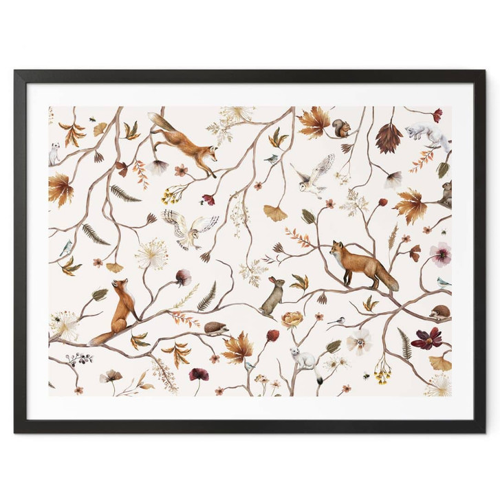 Poster Waldtiere im Herbst - Kikki Belle - WA427831