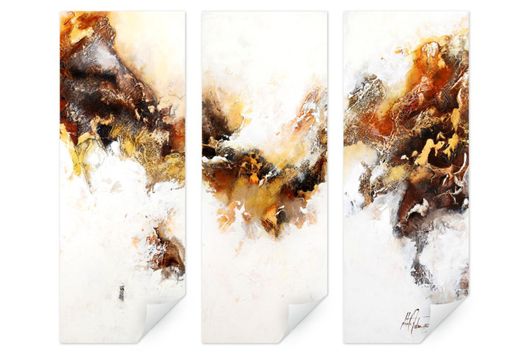 Wallprint Fedrau - Flüssiges Gold 03 (3-teilig) - WA183657