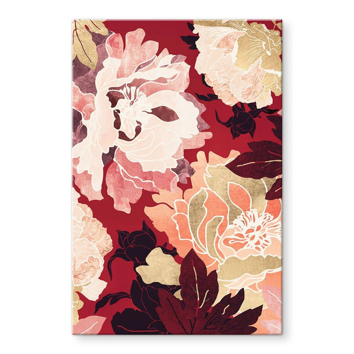 Acrylglasbild Pfingstrosen mit grossen Blüten - SpaceFrog Designs - WA479633