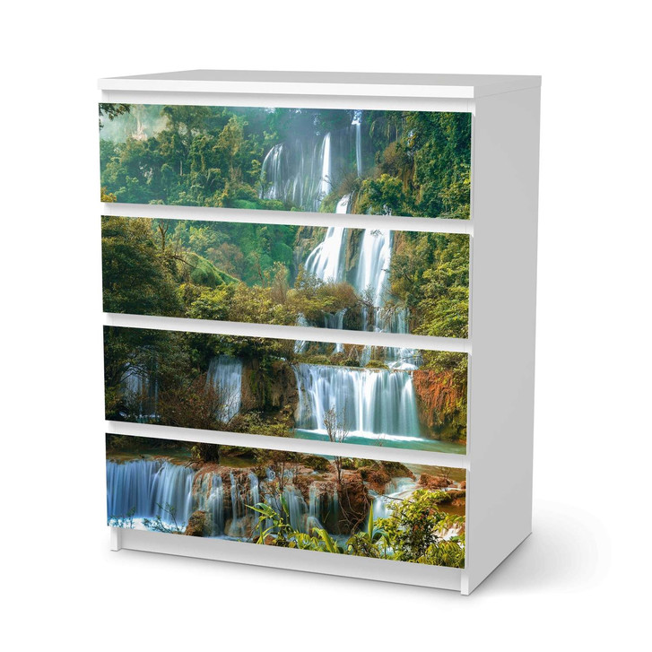 Folie IKEA Malm Kommode 4 Schubladen - Rainforest - CR105673