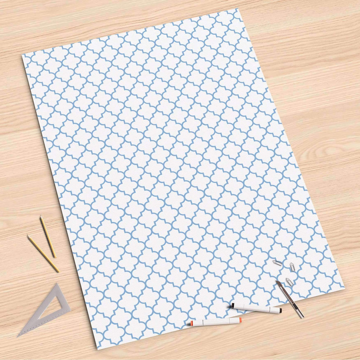Folienbogen (80x120cm) - Retro Pattern - Blau - CR107409